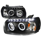 Spec-D Projector Headlights Ford Escape (05-07) Dual LED Halo - Black or Chrome