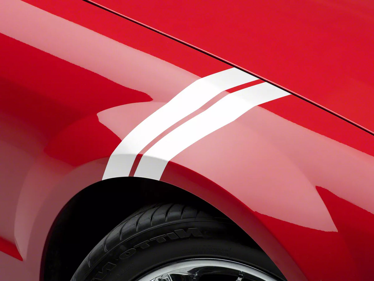 Speedform Hash Marks; White; Right Side (05-09 Mustang)