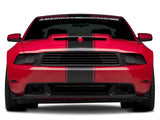 SpeedForm Super Snake Style Stripes; Matte Black (05-09 Mustang)