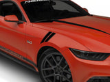 SpeedForm Pinstriped Hash Marks; Gloss Black (24-26 Mustang)