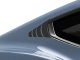 SpeedForm Quarter Window Accent Decals; Matte Black (24-26 Mustang Fastback)
