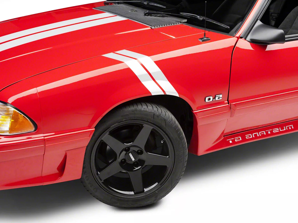 Speedform Hash Marks; White; Right Side (79-93 Mustang)