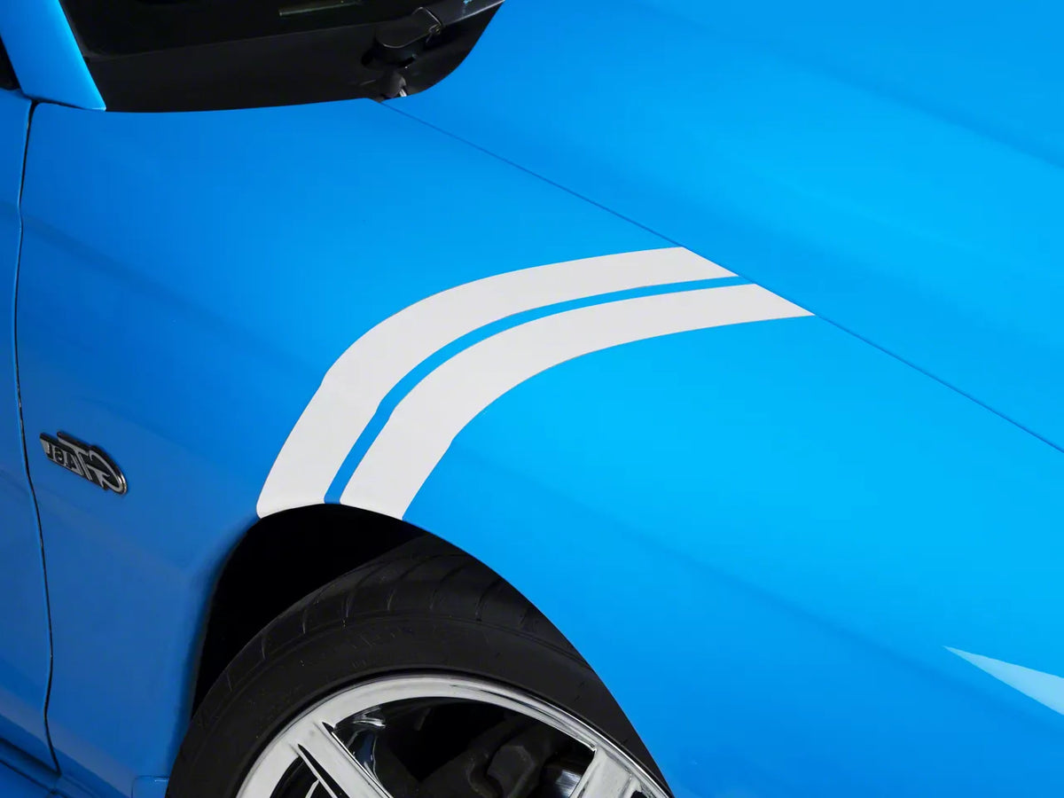SpeedForm Hash Marks; White; Right Side (94-98 Mustang)