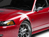 SpeedForm Hash Marks; White; Left Side (99-04 Mustang)
