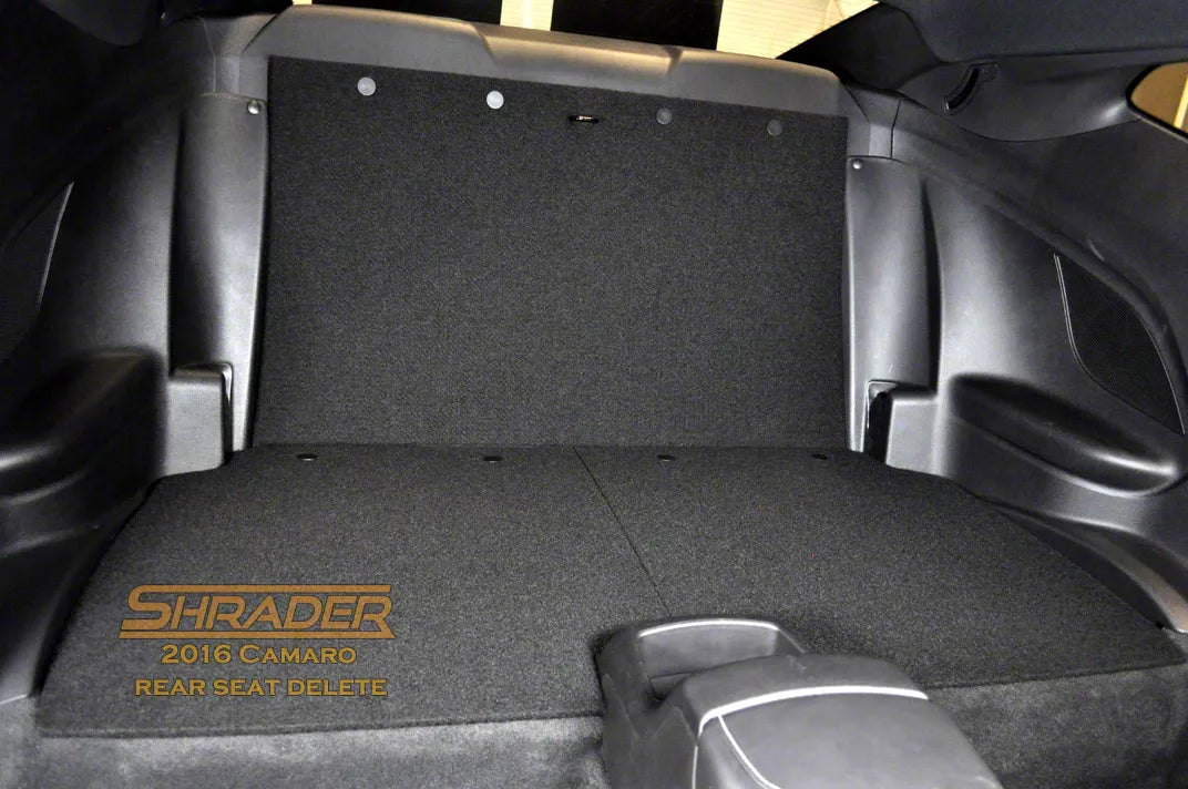 SpeedForm Rear Seat Delete; Black (16-24 Camaro Coupe)