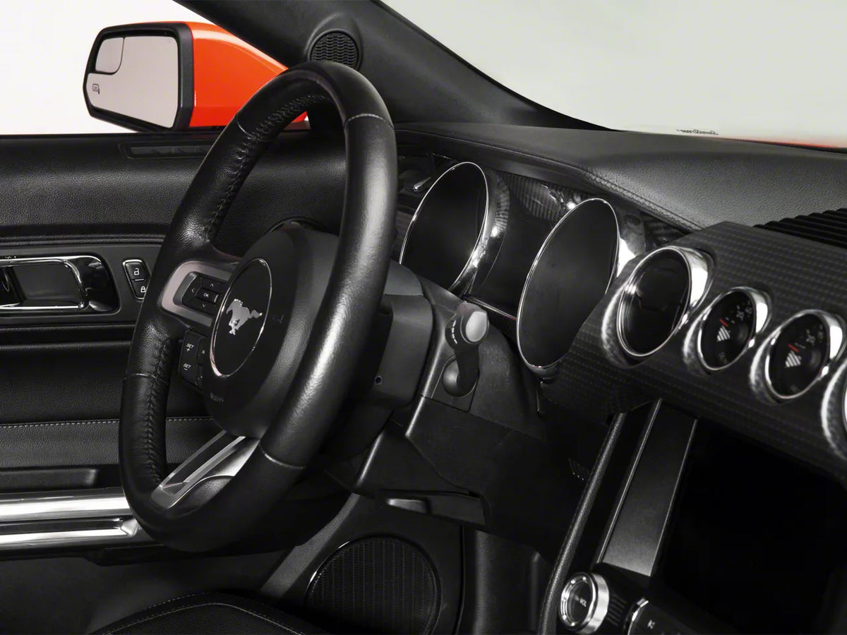 SpeedForm Instrument Panel Trim; Carbon Fiber Style (15-23 Mustang)