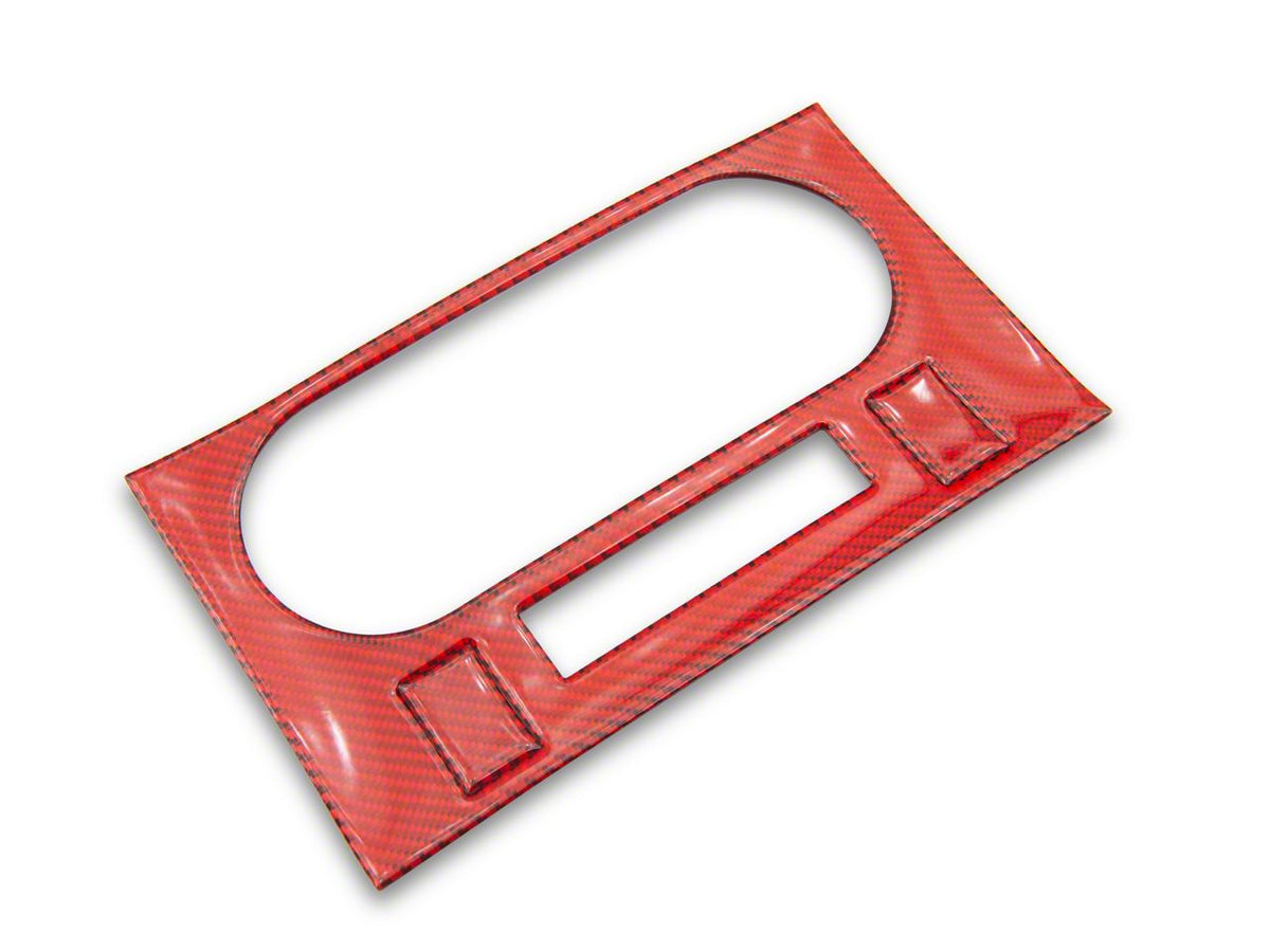 SpeedForm Control Panel Trim; Red Carbon (08-14 Challenger)