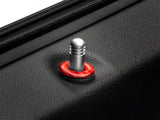 SpeedForm Door Lock Trim; Red Carbon (08-14 Challenger)