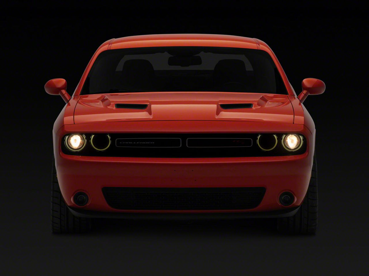SpeedForm Headlight Covers; Smoked (15-23 Challenger)