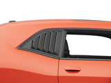 SpeedForm Quarter Window Louvers; Matte Black (08-23 Challenger)