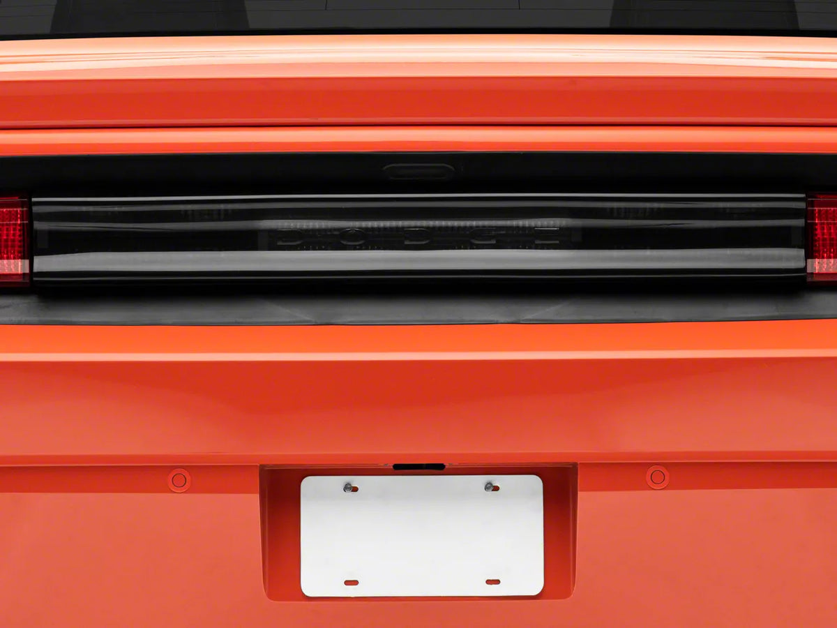 Speedform Rear Center Tail Light Cover; Smoked (08-14 Challenger)
