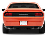 SpeedForm Rear Center Tail Light Cover with Emblem Opening; Smoked (08-14 Challenger)
