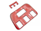 SpeedForm Rear Seat USB Panel Trim; Red Carbon (15-23 Charger)