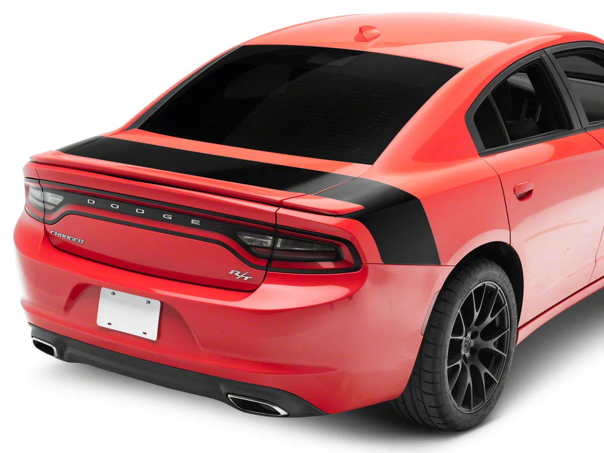 SEC10 Tail Graphic; Gloss Black (11-23 Charger)
