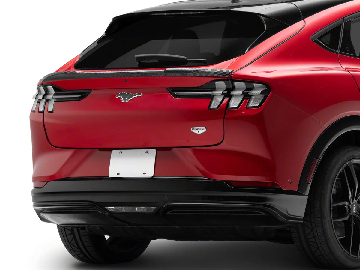 SpeedForm Rear Spoiler; Carbon Fiber (21-26 Mustang Mach-E)