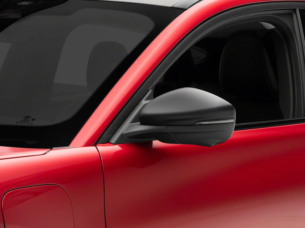 SpeedForm Side Mirror Covers; Matte Black (21-25 Mustang Mach-E)