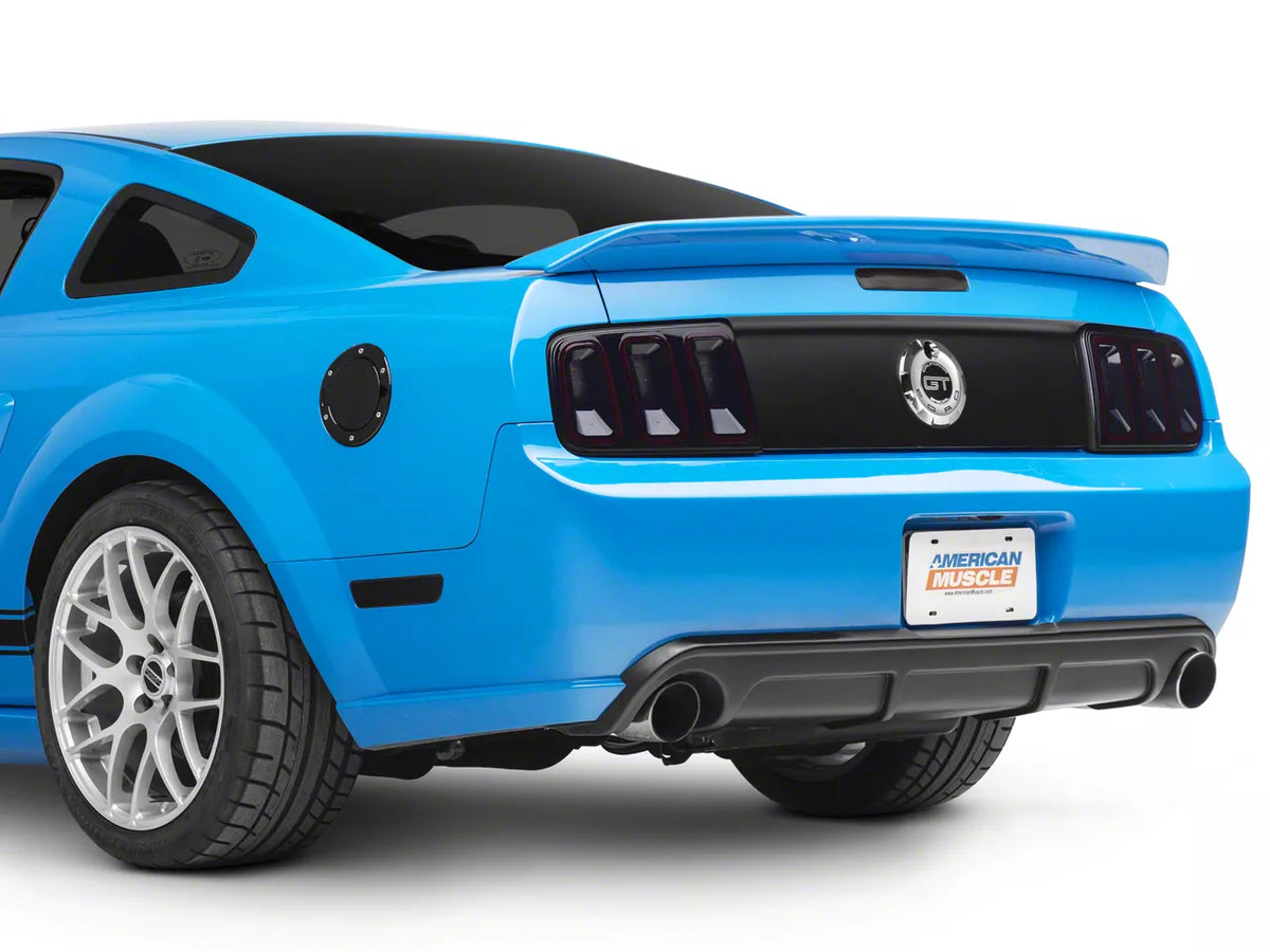 Mmd Tail Light Trim; Matte Black (05-09 Mustang)