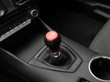 Speedform 6-Speed Leather Shift Knob; Red (24-26 Mustang Gt, Dark Horse)