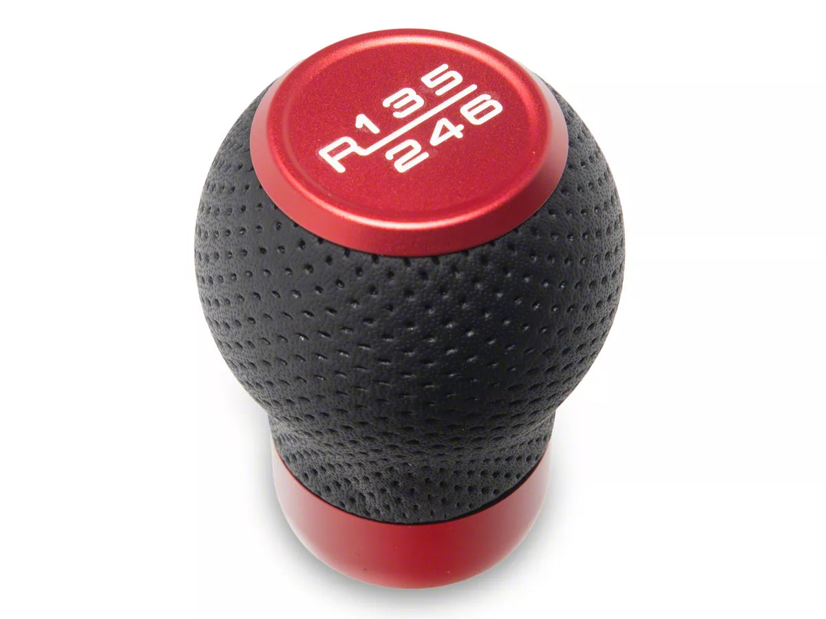 SpeedForm 6-Speed Shift Knob; Red (24-26 Mustang GT, Dark Horse)