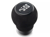 Speedform 6-Speed Suede Shift Knob; Black (24-26 Mustang Gt, Dark Horse)