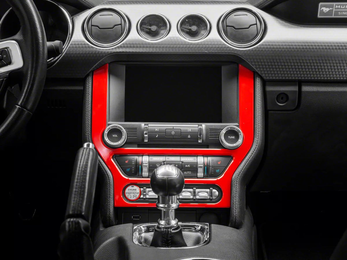 SpeedForm Center Console Trim; Red (15-23 Mustang)