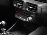 Speedform Dashboard Switch Panel Trim; Carbon Appearance (24-26 Mustang)
