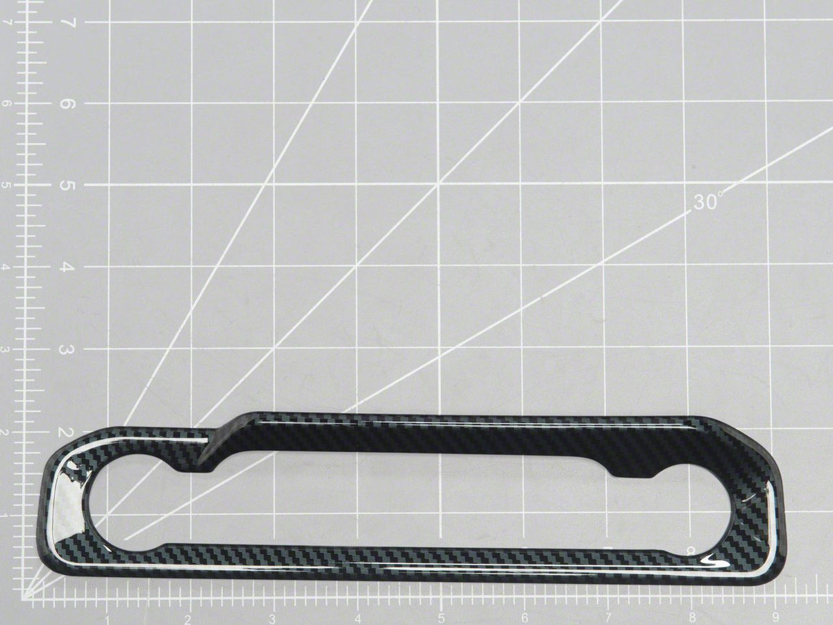 Speedform Dashboard Switch Panel Trim; Carbon Appearance (24-26 Mustang)