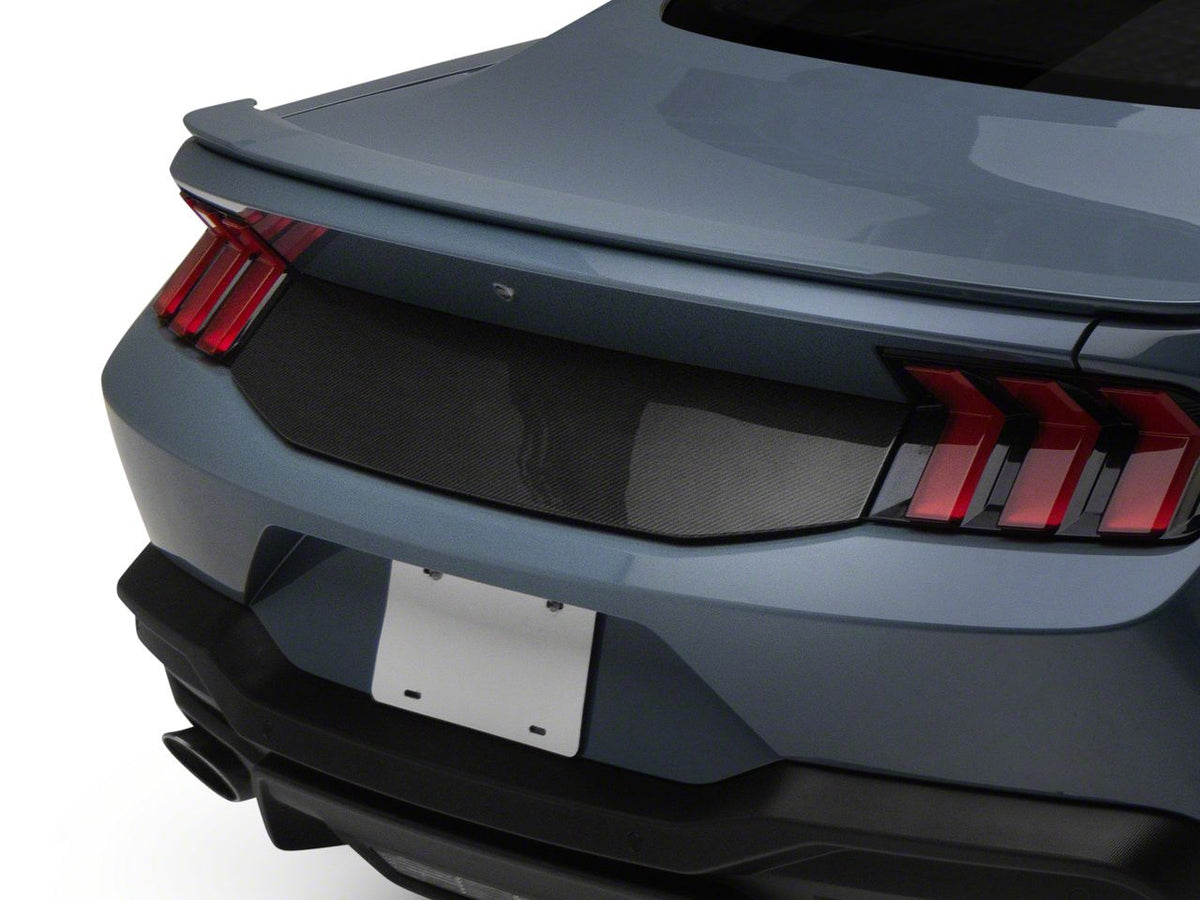 SpeedForm Decklid Panel; Carbon Appearance (24-26 Mustang)