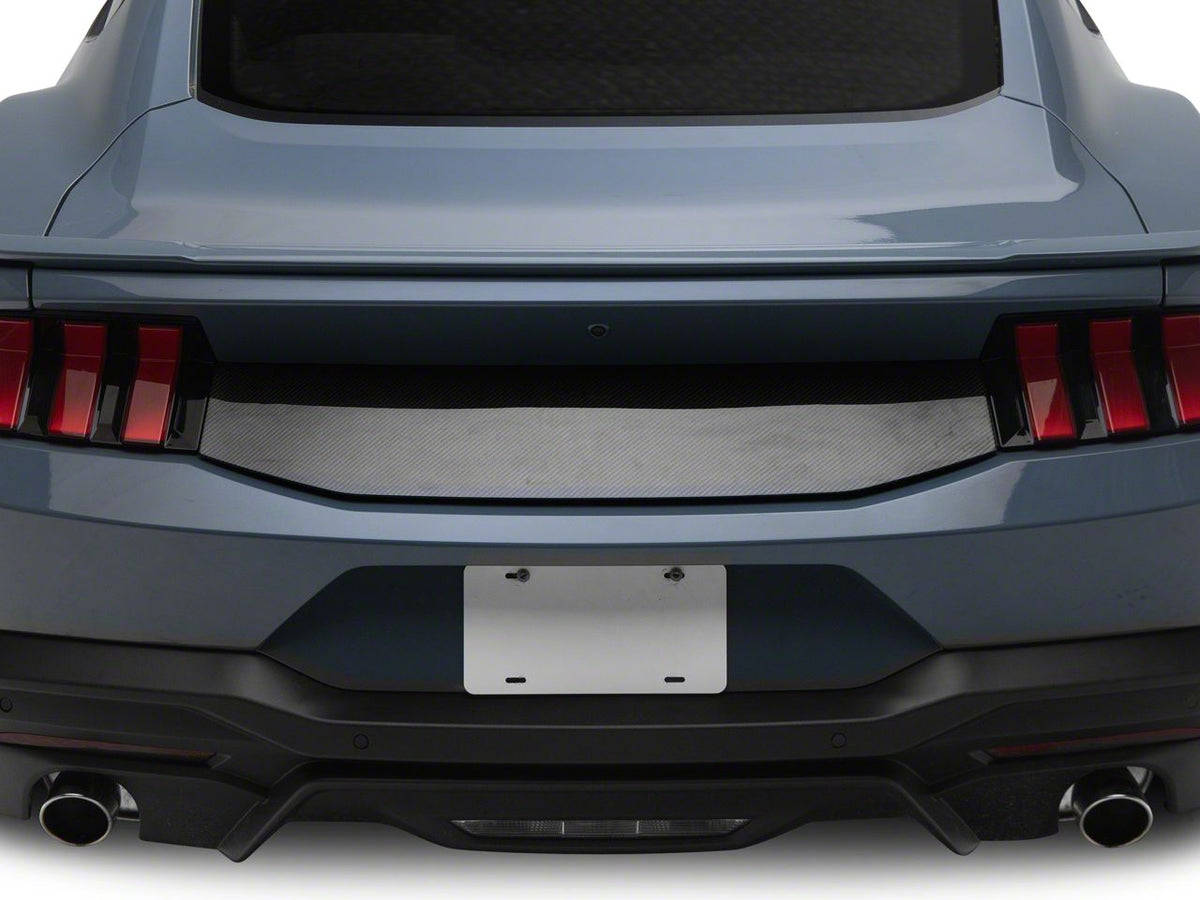 SpeedForm Decklid Panel; Carbon Appearance (24-26 Mustang)