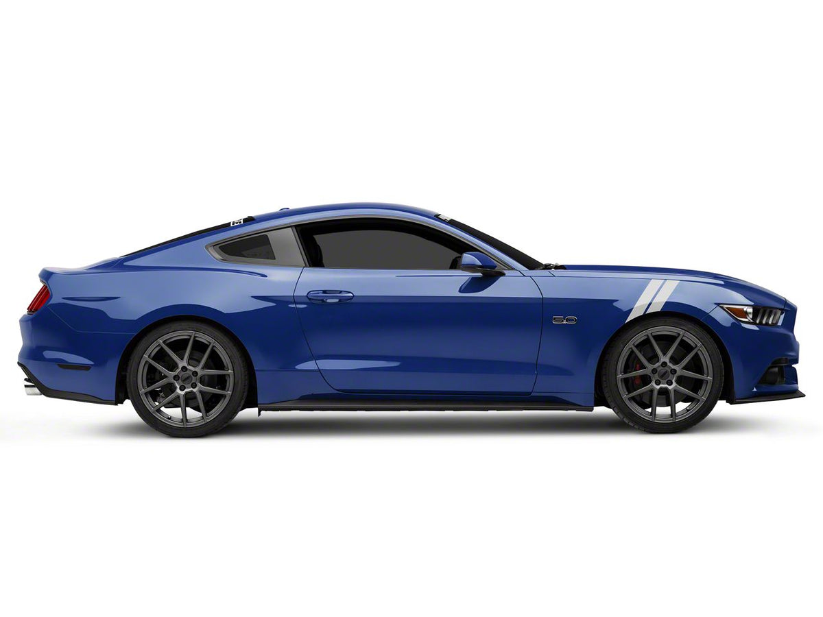 SpeedForm Hash Marks; White; Right Side (15-23 Mustang)