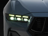 SpeedForm Headlight Covers; Smoked (24-26 Mustang)