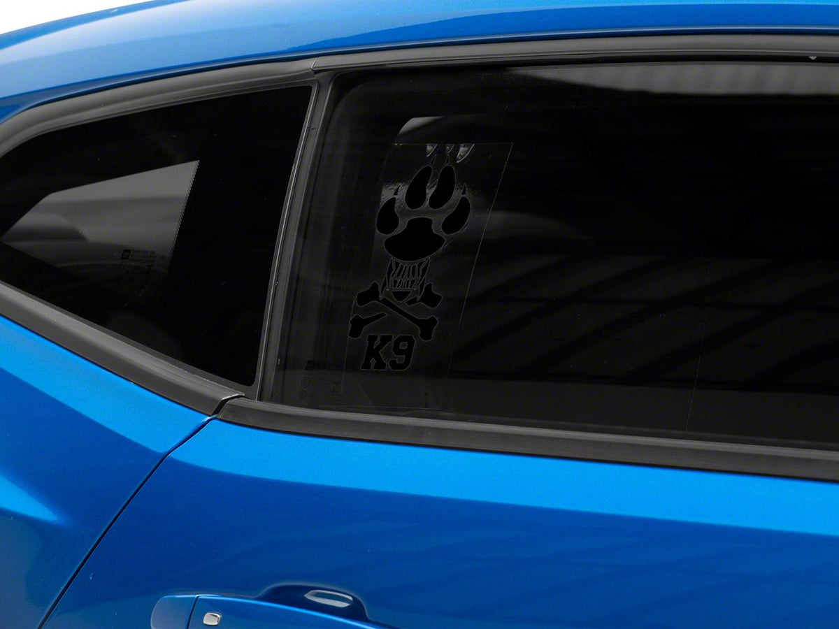 SEC10 K9 Novelty Decal; Black (Universal; Some Adaptation May Be Required)