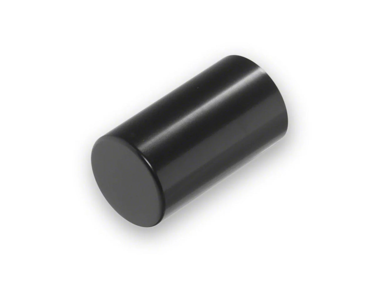 SpeedForm Modern Billet A/C Fill Cap Cover; Black (05-10 Mustang)