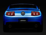 SEC10 Tail Light Conversion Decal Kit; Matte Black (10-12 Mustang)