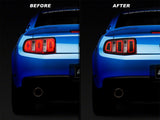 SEC10 Tail Light Conversion Decal Kit; Matte Black (10-12 Mustang)