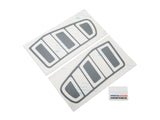 SEC10 Tail Light Conversion Decal Kit; Matte Black (10-12 Mustang)