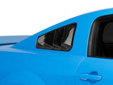 SpeedForm Quarter Window Louvers; Gloss Black (05-09 Mustang Coupe)