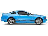 SpeedForm Quarter Window Louvers; Gloss Black (05-09 Mustang Coupe)