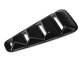 SpeedForm Quarter Window Louvers; Gloss Black (05-09 Mustang Coupe)