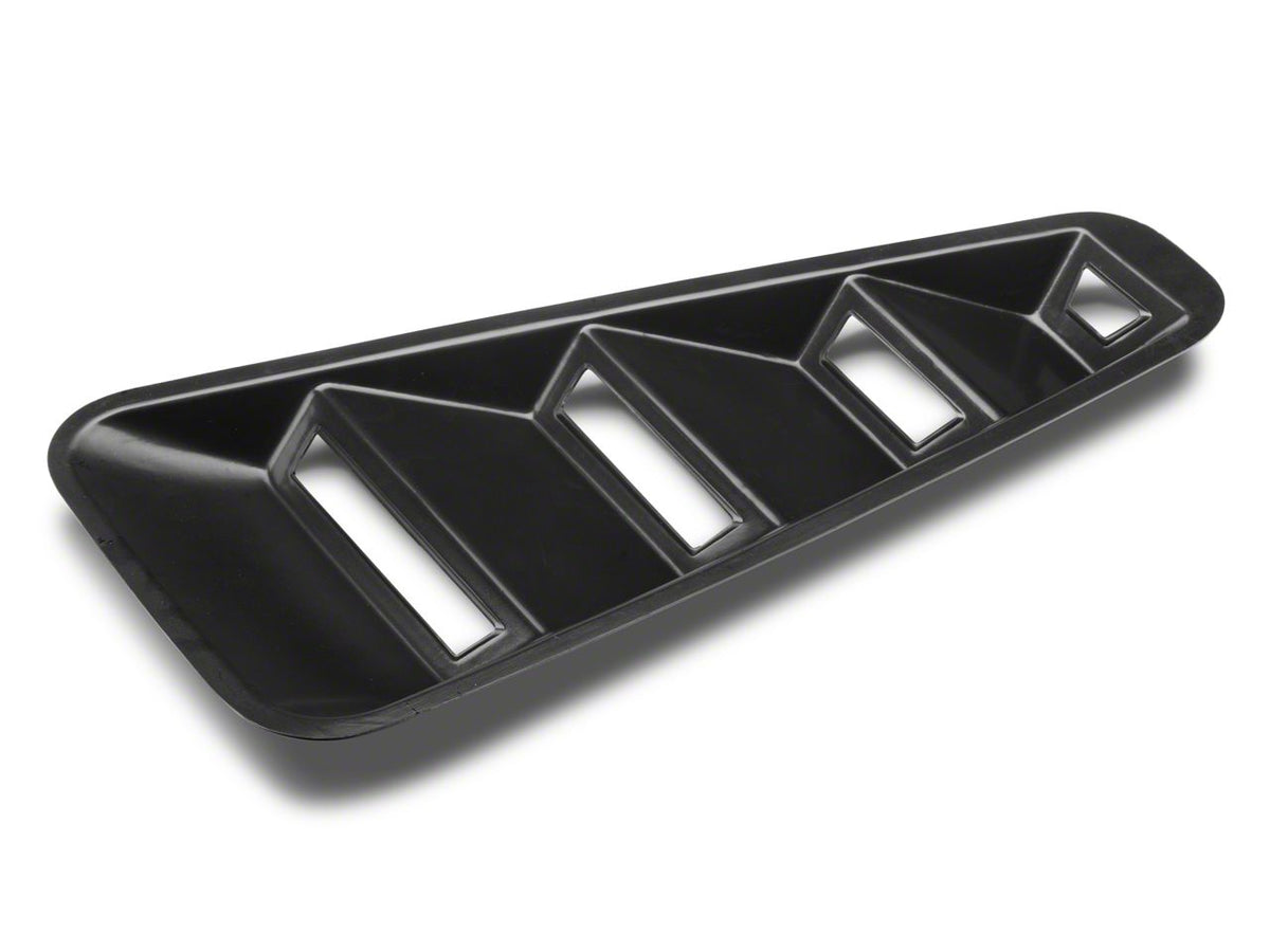 SpeedForm Quarter Window Louvers; Gloss Black (05-09 Mustang Coupe)