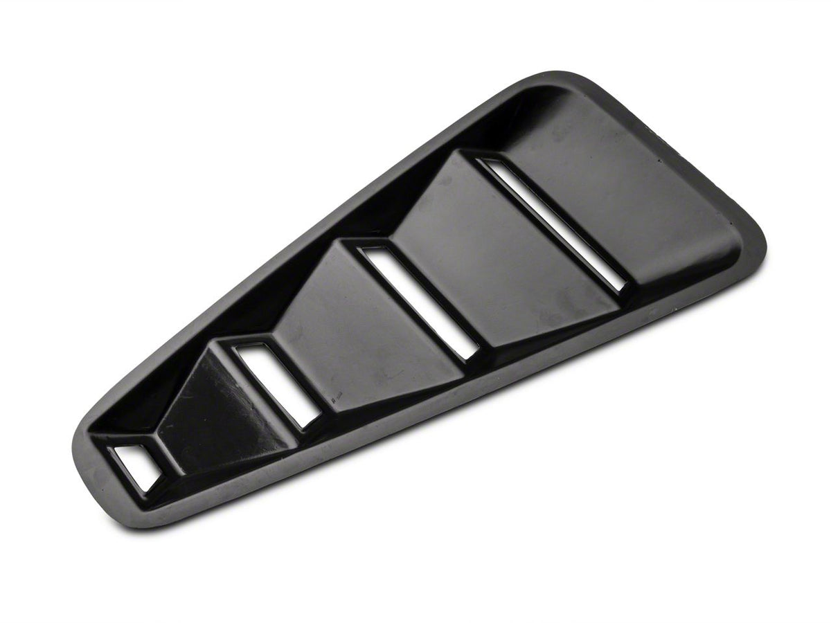 Speedform Quarter Window Louvers; Gloss Black (10-14 Mustang Coupe)
