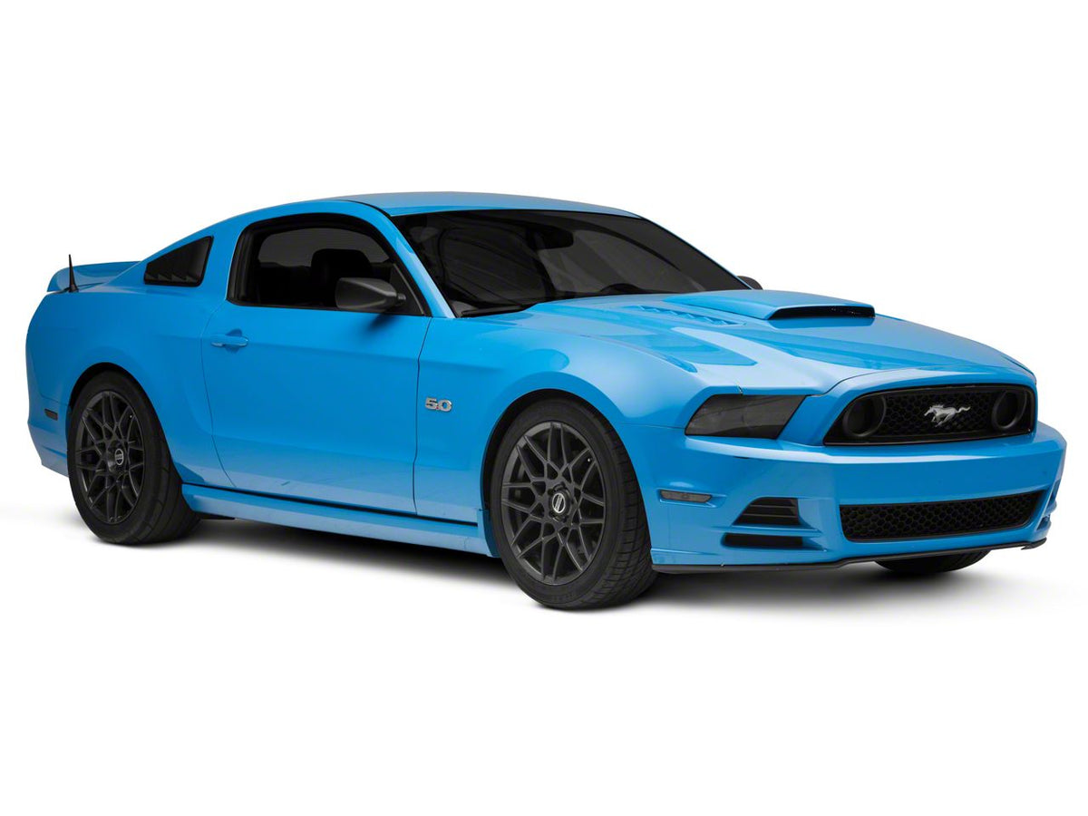 Speedform Quarter Window Louvers; Matte Black (10-14 Mustang Coupe)