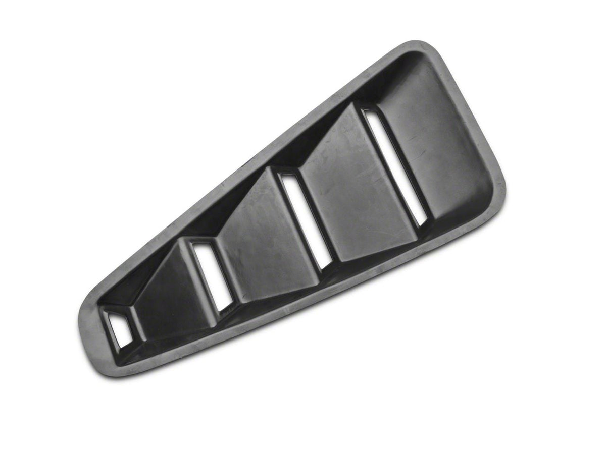 Speedform Quarter Window Louvers; Matte Black (10-14 Mustang Coupe)