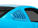 Speedform Quarter Window Louvers; Pre-Painted (05-14 Mustang Coupe)