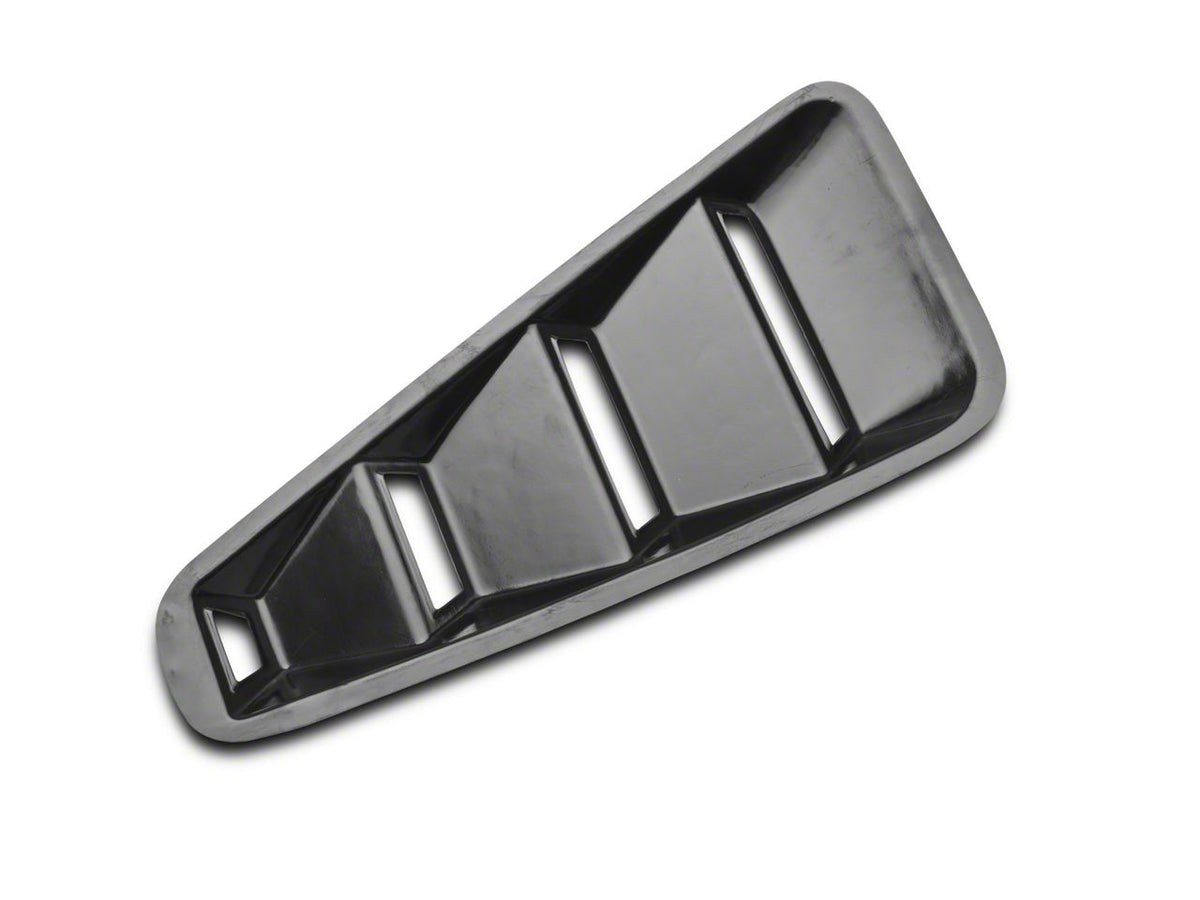 Speedform Quarter Window Louvers; Textured Carbon Appearance (10-14 Mustang Coupe)