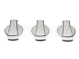 SpeedForm Modern Billet A/C Knob Covers; Satin (05-09 Mustang)