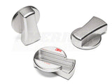 SpeedForm Modern Billet A/C Knob Covers; Satin (05-09 Mustang)