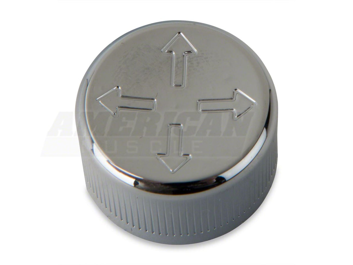 SpeedForm Modern Billet Mirror Control Cover; Chrome (05-09 Mustang)