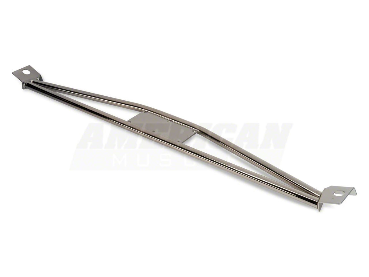 Sr Performance Rear Shock Tower Brace; Chrome (05-14 Mustang)