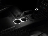 Speedform Modern Billet Cup Holder Bezel; Satin (05-09 Mustang)